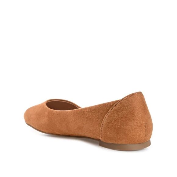 JOURNEE COLLECTION KAVN BALLET FLATS IN FAUX SUEDE - Picture 2 of 4